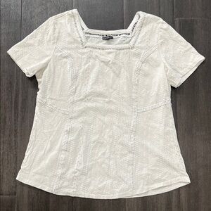 Hannah White Eyelet Blouse